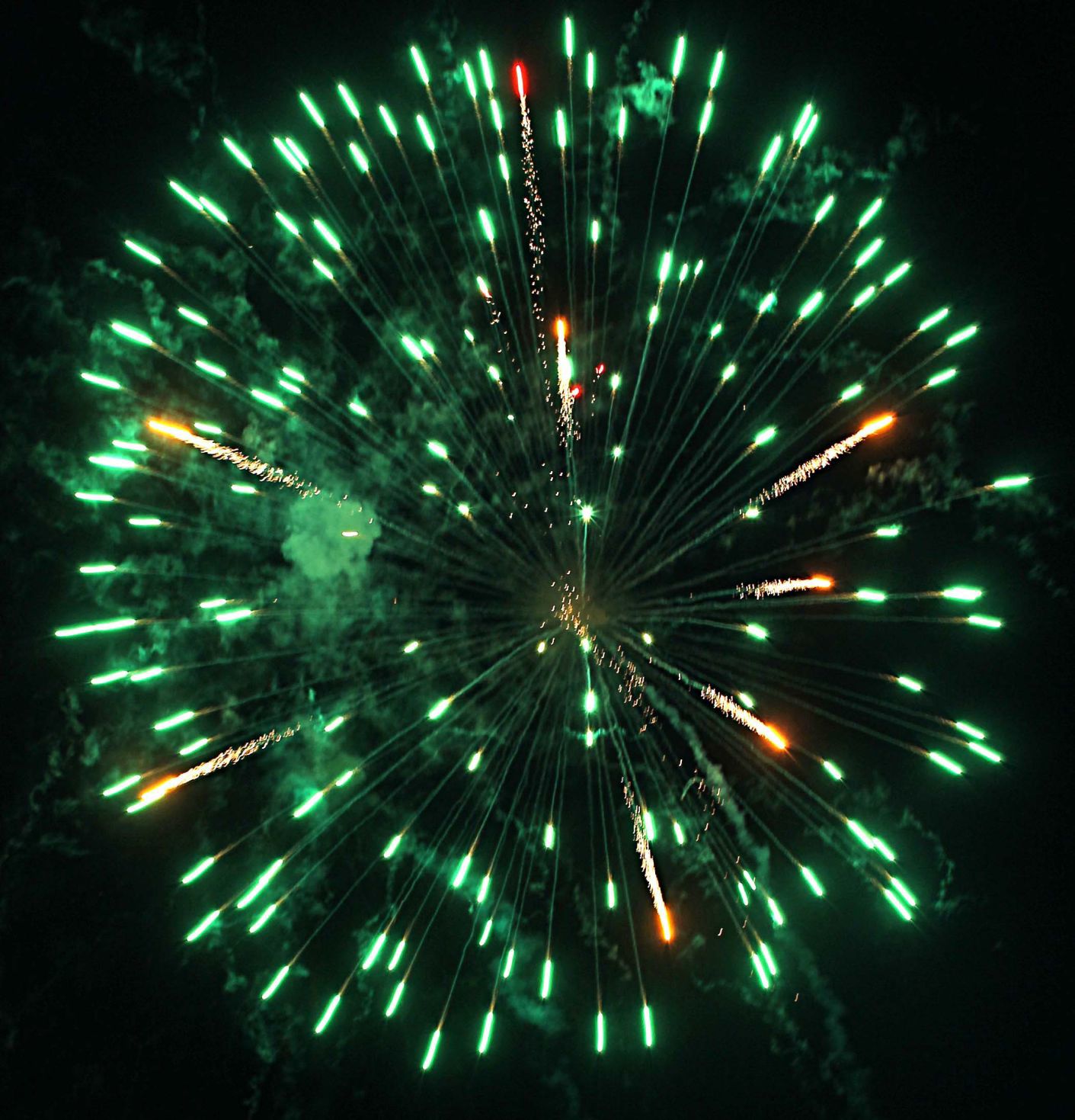 Bursting green